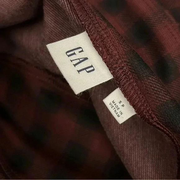 ❤️ Gap black and red square pull up pants size S - Picture 6 of 12